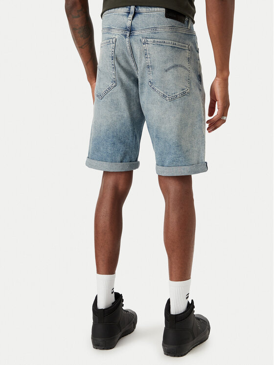 G-Star Raw G-Star Raw Дънкови шорти Mosa D24430-E205 Син Straight Fit