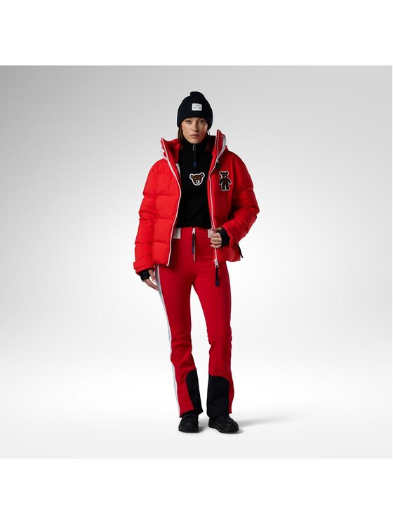 Rossignol Rossignol Spodnie narciarskie W Jcc Softshell Ski Pant Czerwony Slim Fit
