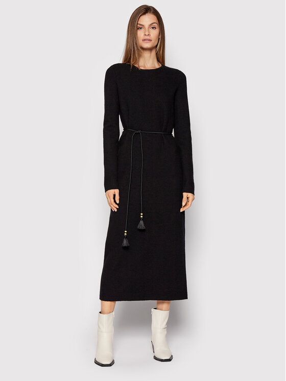 Tory Burch Rochie tricotată 86261 Negru Regular Fit