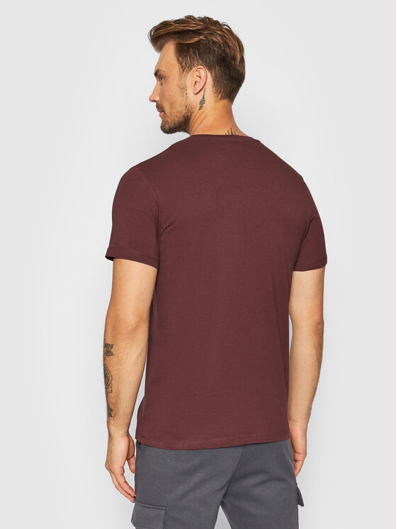 T-shirt Skull 12193804 Bordeaux Standard Fit
