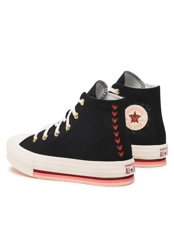 Converse Converse Tornacipő Chuck Taylor All Star Eva Lift Hi A04953C Fekete