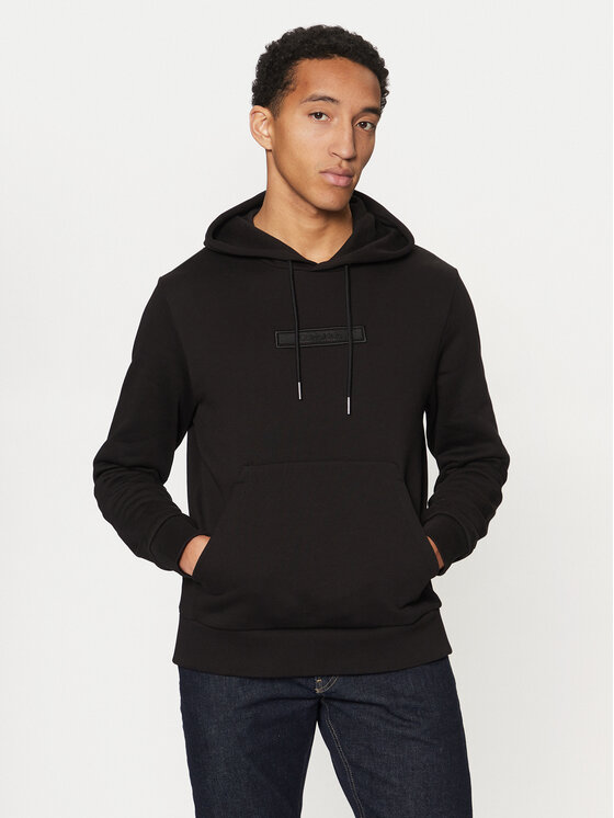 Férfi Pulóver Calvin Klein, Méret: S, Fekete, Embroidered Logo K10K113564