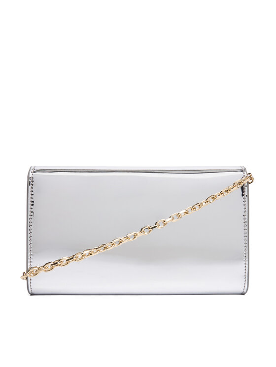Tommy Hilfiger Tommy Hilfiger Torbica Icon Flap W/Chain Met AW0AW17959 Srebrna
