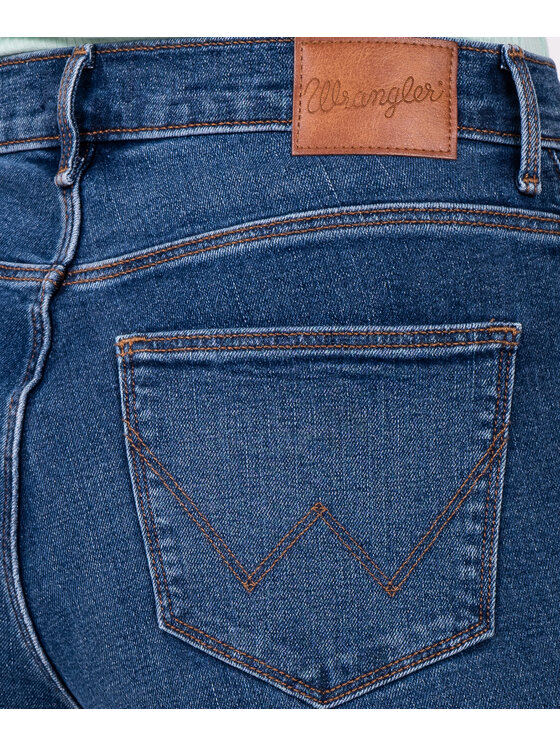 Wrangler Wrangler Jeansy 112339462 Granatowy Skin Fit