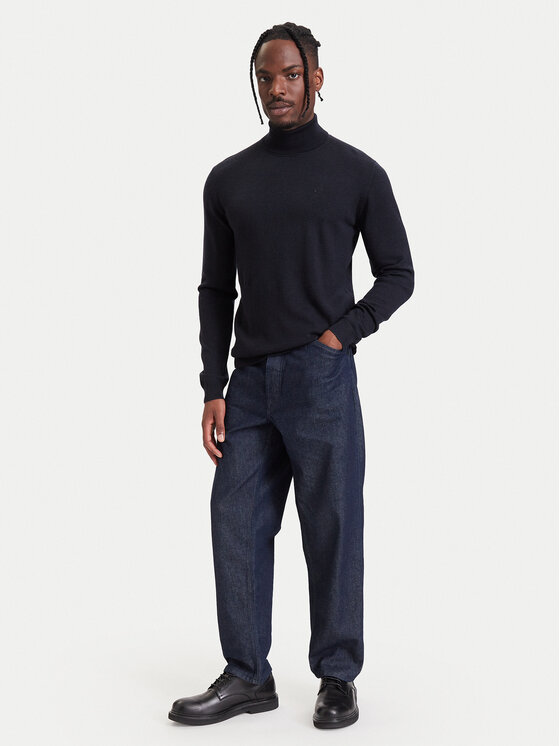 KARL LAGERFELD KARL LAGERFELD Golf 655058 564399 Granatowy Regular Fit