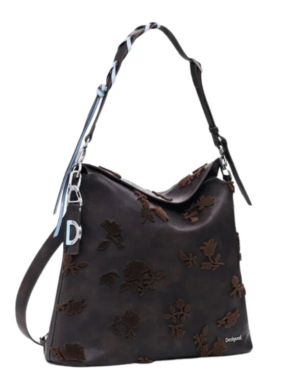 Desigual Desigual Zaino BACK_STENCIL FLOCADO JERSEY 2.0 MINI Marrone