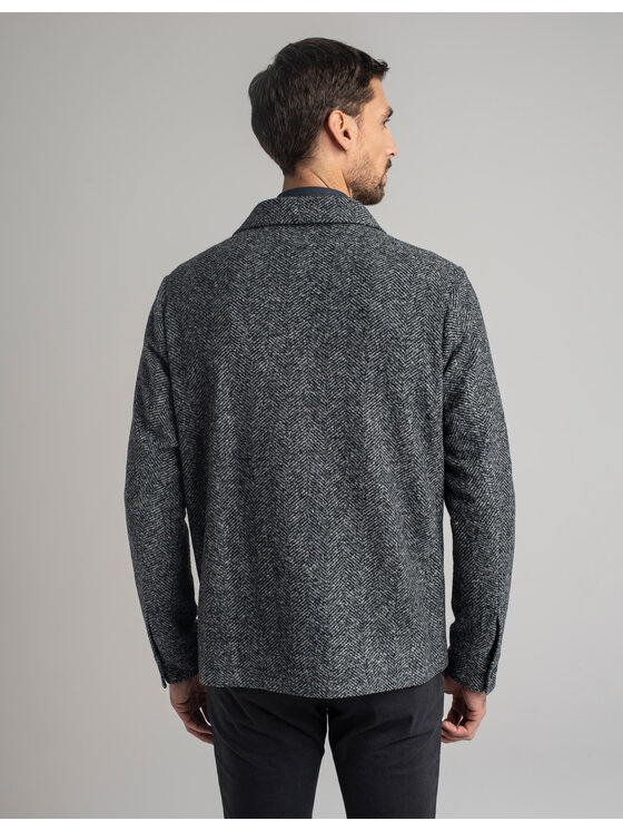 Borgio Borgio Koszula orotelli_g Granatowy Classic Fit
