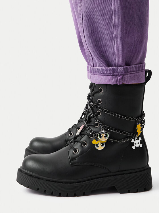 Powerpuff Girls Gležnjarji AW23-127WBPPG Črna