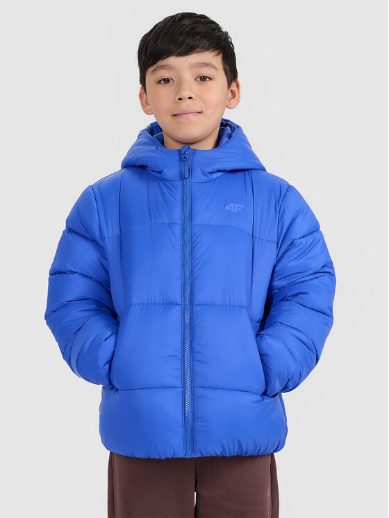 4F 4F Kurtka puchowa OUTERWEAR Niebieski Regular Fit