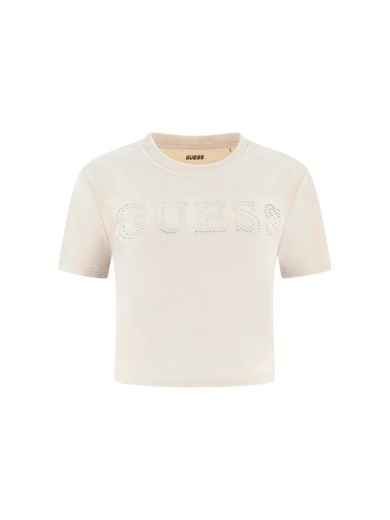 Guess Guess T-Shirt 178459 Beżowy Classic Fit
