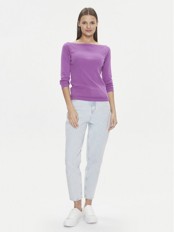 United Colors Of Benetton Damen Pullover - Merinowolle Rundhals Pulli, Langärmlig, Reguläre Passform