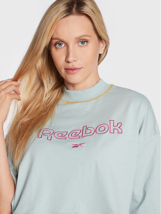 T-shirt Heritage Graphic HK4920 Blu Loose Fit