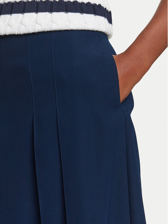 Tommy Hilfiger Tommy Hilfiger Спідниця в складку WW0WW46796 Cиній Regular Fit