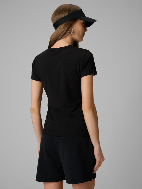4F 4F T-Shirt ESSENTIAL 4 Czarny Slim Fit