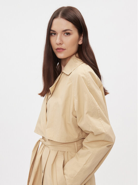 Calvin Klein Jeans Calvin Klein Jeans Tenchcoat J20J222582 Beige Regular Fit