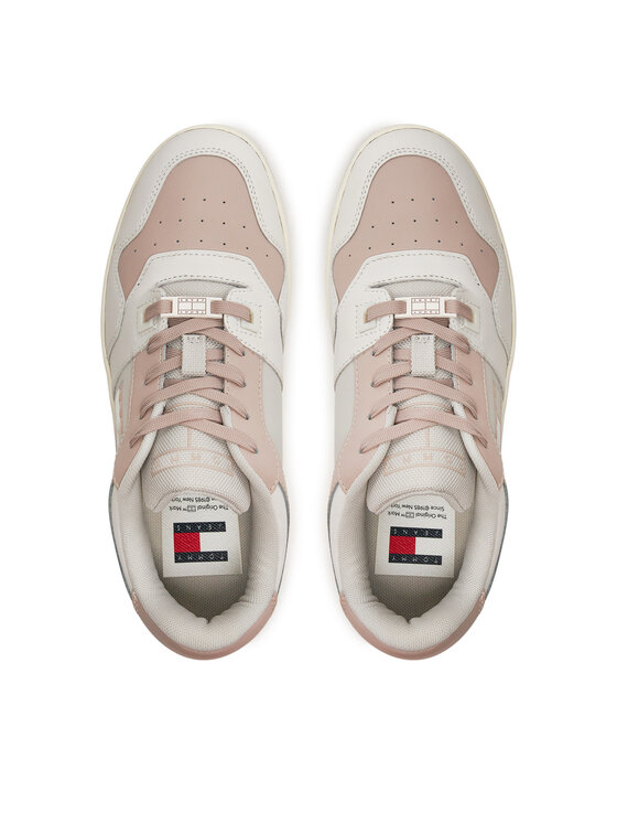 Tommy Jeans Tommy Jeans Laisvalaikio batai Tjw Retro Basket Total Logo EN0EN02606 Écru