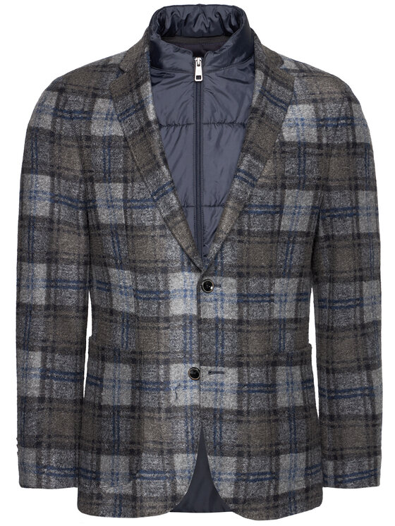 Bugatti Bugatti Σακάκι 698228 69239 Γκρι Regular Fit