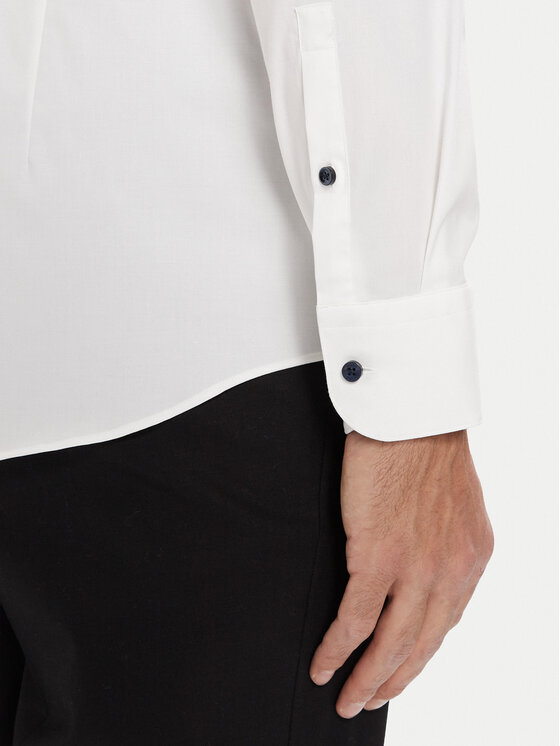 BOSS BOSS Koszula H-Hank 50549930 Biały Slim Fit