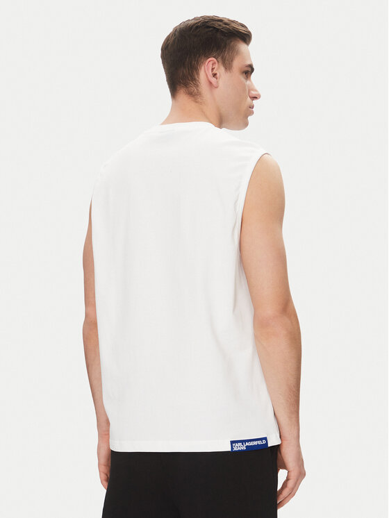 KARL LAGERFELD KARL LAGERFELD Tank top A2M17053 Bijela Relaxed Fit