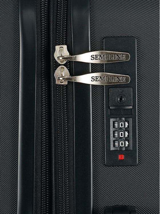 Semi Line Semi Line Μεγάλη Βαλίτσα T5925-3 Μαύρο