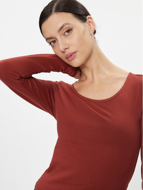 ONLY ONLY Блуза 15204712 Червен Stretch Fit