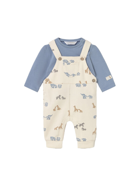 Mayoral Mayoral komplet_bluzka_i_ogrodniczki 2618 Himmelblau Regular Fit