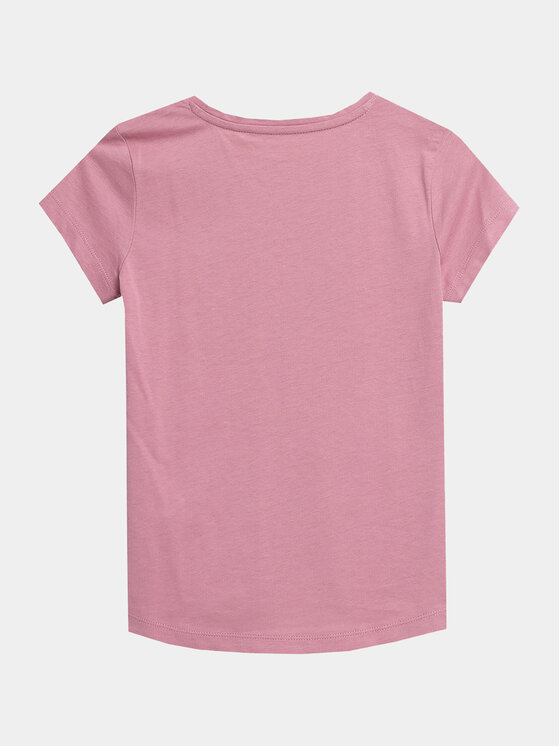 4F 4F T-krekls 4FJAW23TTSHF0816 Rozā Regular Fit
