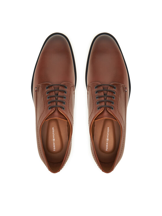 Tommy Hilfiger Tommy Hilfiger Cipele Corporate Hilfiger FM0FM05581 Smeđa