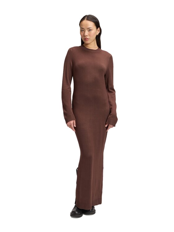 Lee Lee Sukienka codzienna 112385700 Brązowy Slim Fit