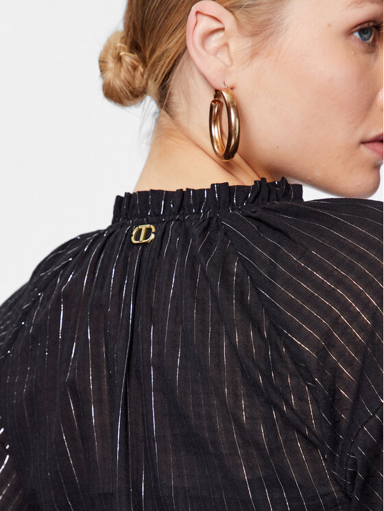 TWINSET TWINSET Ikdienas kleita 231TT2093 Melns Regular Fit