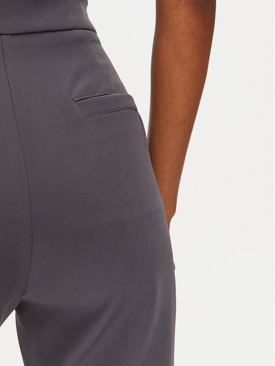 Maryley Maryley Pantaloni di tessuto 24IB587/43ST Grigio Regular Fit