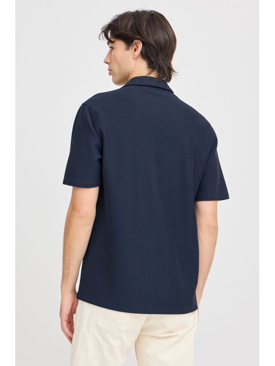 TeeShoppen TeeShoppen Koszula 'Basic Collection' Granatowy Regular Fit