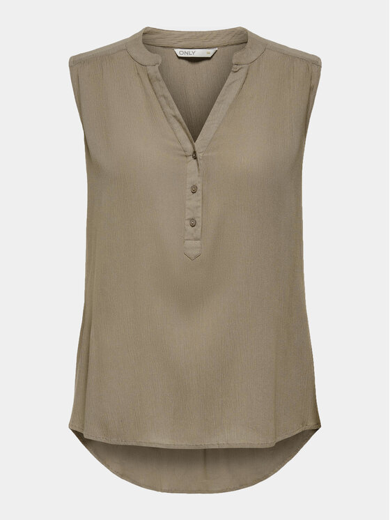 ONLY ONLY Bluzka Jette 15213420 Brązowy Regular Fit