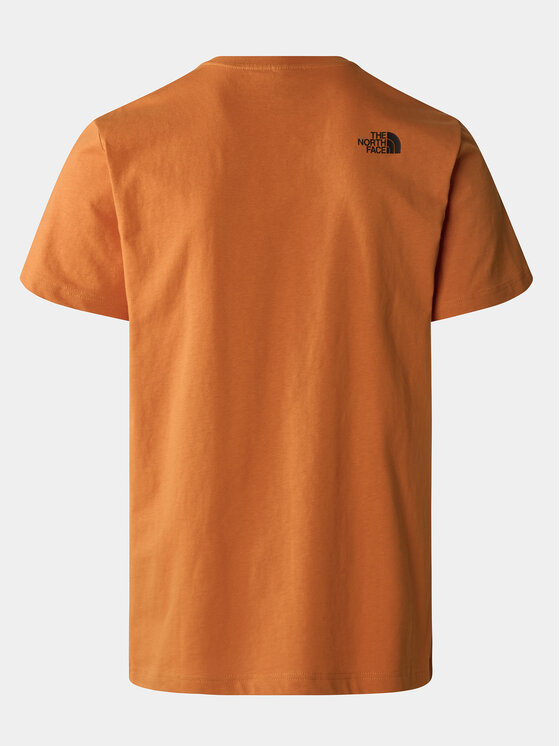 The North Face The North Face T-Shirt Never Stop NF0A87NS Pomarańczowy Regular Fit