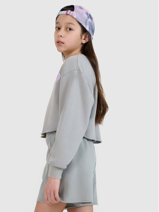 4F 4F Bluza SWELLS OF THE OCEAN Szary Oversize