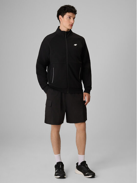 4F 4F Bluza PLAYER Czarny Regular Fit