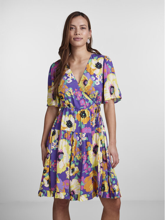 YAS YAS Kasdieninė suknelė 26030172 Violetinė Regular Fit