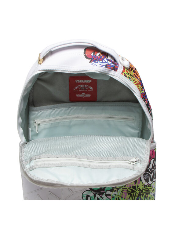 SPRAYGROUND Plecak Half Graff Dlx Backpack 910B4123NSZ Biały Modivo.pl