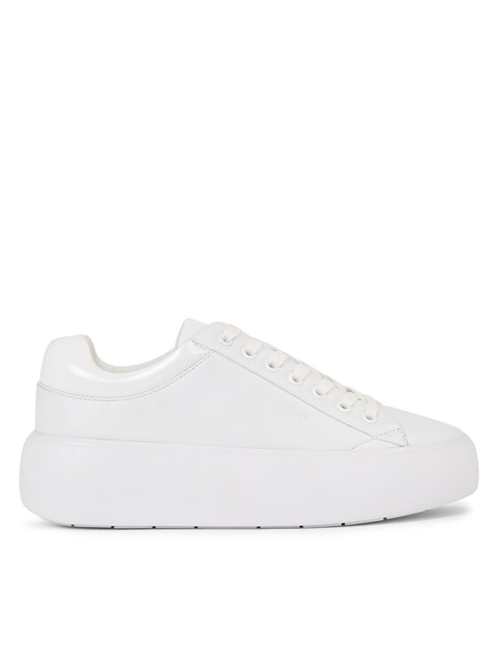 Sneakers Calvin Klein Bubble Cupsole Lace Up HW0HW01659 Alb