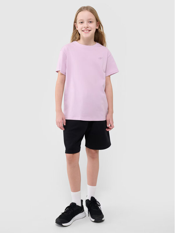 4F 4F T-Shirt 4FJWspring_summer_2025TTSHF2326 Różowy jasny Oversize