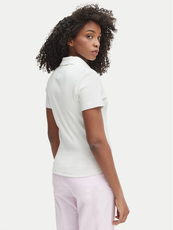 Tommy Hilfiger Tommy Hilfiger Polo WW0WW49252 Biały Slim Fit