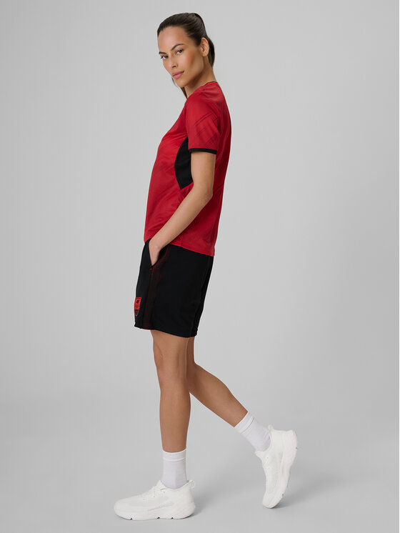 4F 4F Szorty sportowe FOOTBALL Czarny Regular Fit