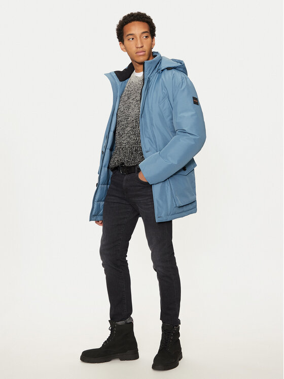 BOSS Boss Zimska jakna Osiass 50499551 Plava Regular Fit