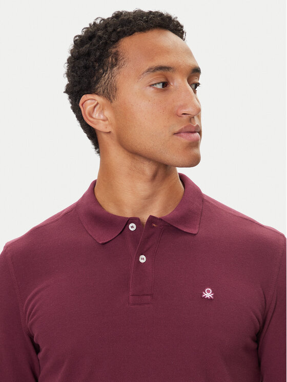 United Colors Of Benetton United Colors Of Benetton Polokošeľa 3089J3204 Fialová Regular Fit