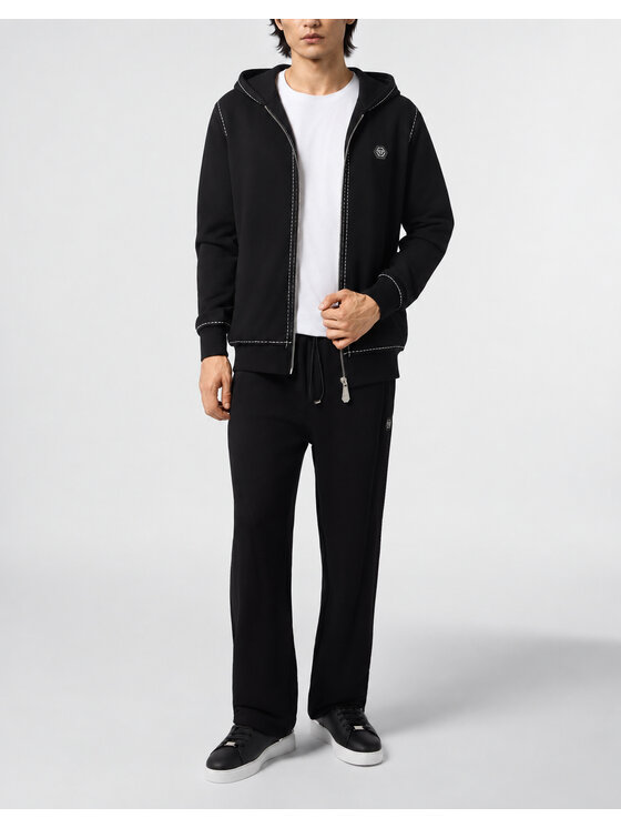 PHILIPP PLEIN PHILIPP PLEIN Felpa 31118 Nero Athletic Fit