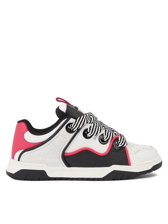 Tommy Jeans Tommy Jeans Sneakersy Tjw Skate Sneaker Oversize Lace EN0EN02279 Bílá