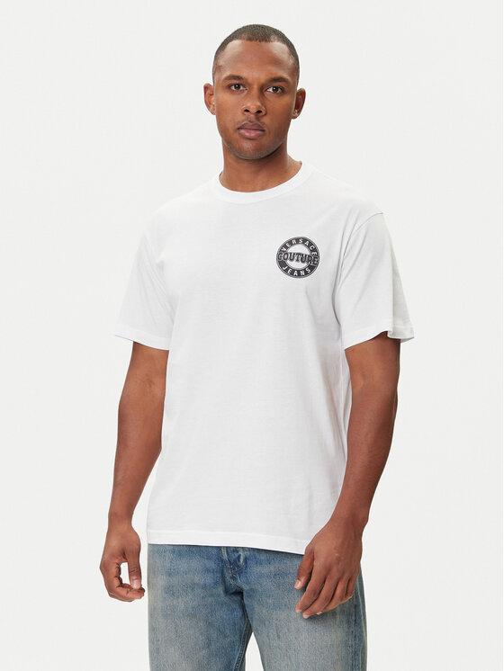 Versace Jeans Couture Versace Jeans Couture T-Shirt 79GAHT02 CJ00T Bílá Regular Fit