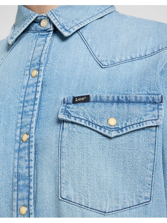 Lee Lee Koszula jeansowa 112363425 Niebieski Regular Fit