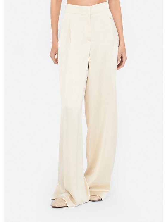 Liu Jo Liu Jo Pantalone da abito CF5096T2956X0726 Bianco Regular Fit