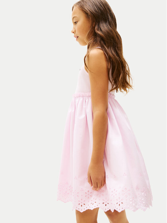 Tommy Hilfiger Tommy Hilfiger Лятна рокля KG0KG09148 Светлорозов Regular Fit